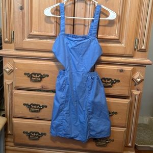 Periwinkle Open Back Mini Dress